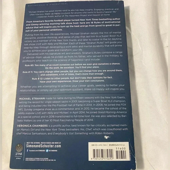 Wake Up Happy | Soft Cover - Michael Strahan - Picture 2 of 2